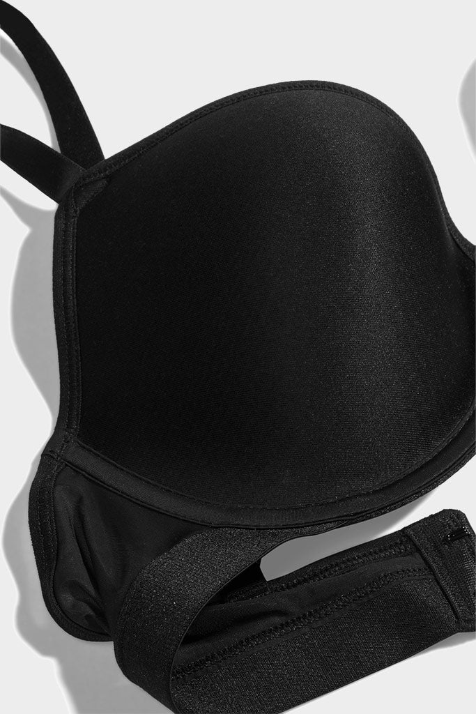 Stealth Mode Demi Bra in Black