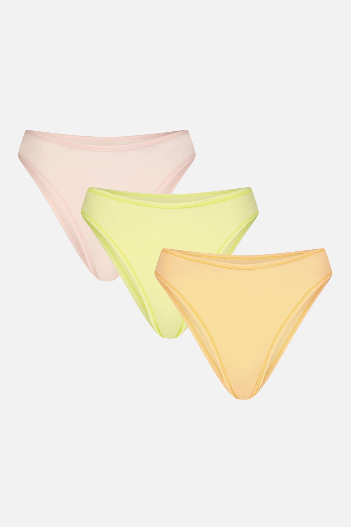 Cloud Cotton French Cut Brief in Rainbow Sherbet (3-Pack)