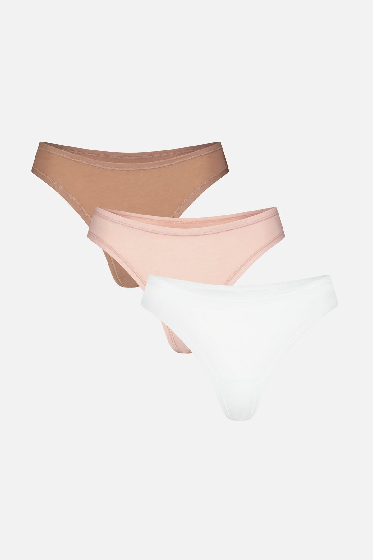 Cloud Cotton Low Thong in Honey (3-Pack)