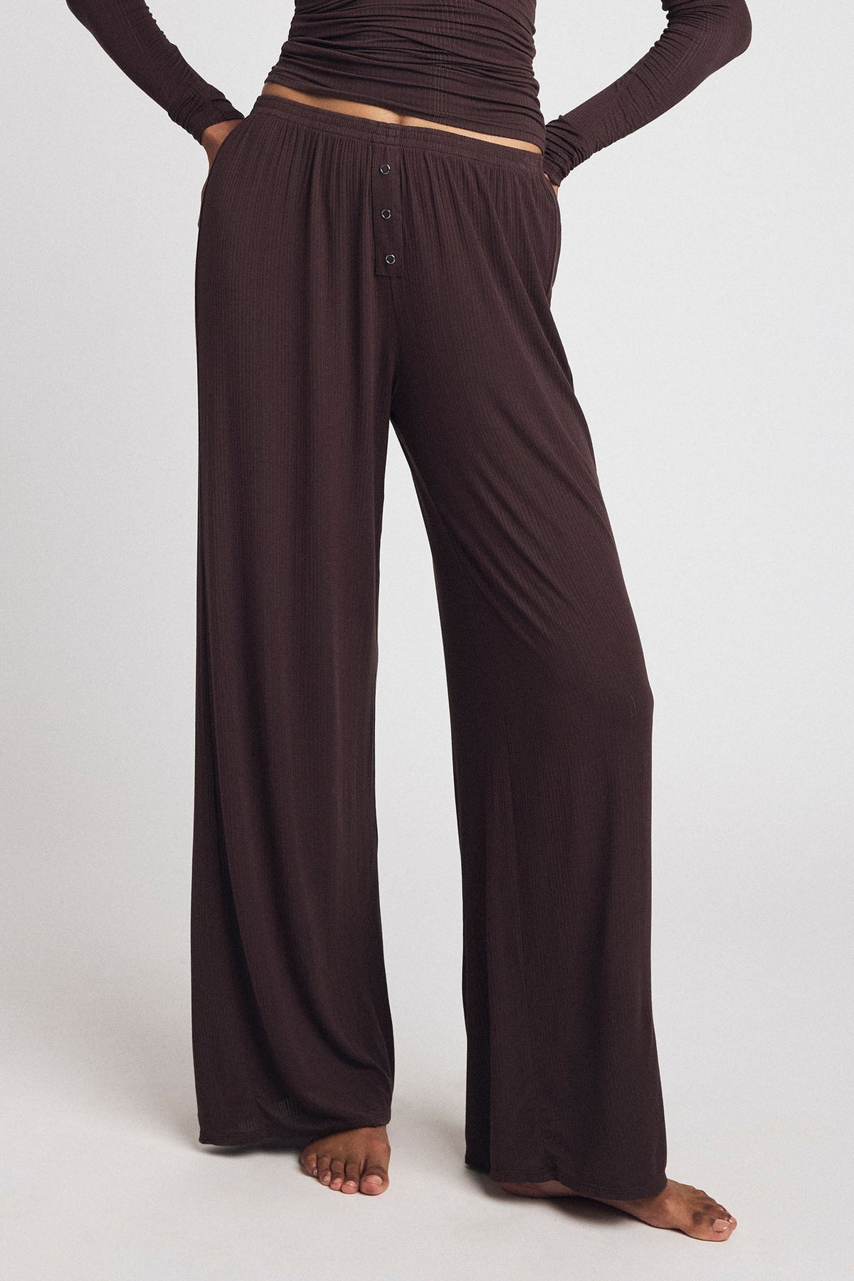 Whipped Track Pant in Ganache