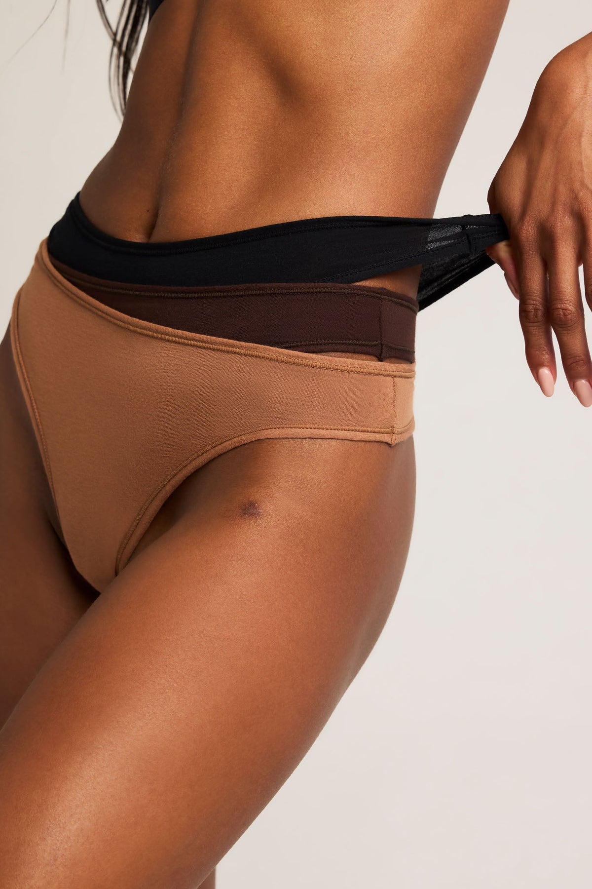 Cloud Cotton Thong in Deep (3-Pack)